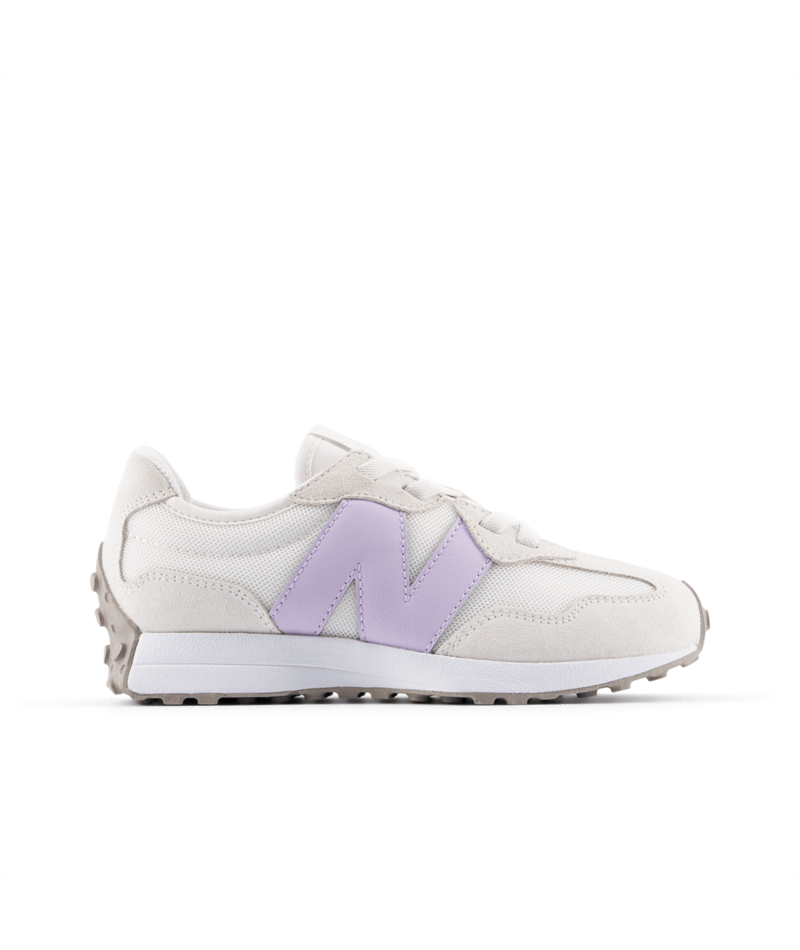 327 Bungee Lace (Little Kids) | white lavender