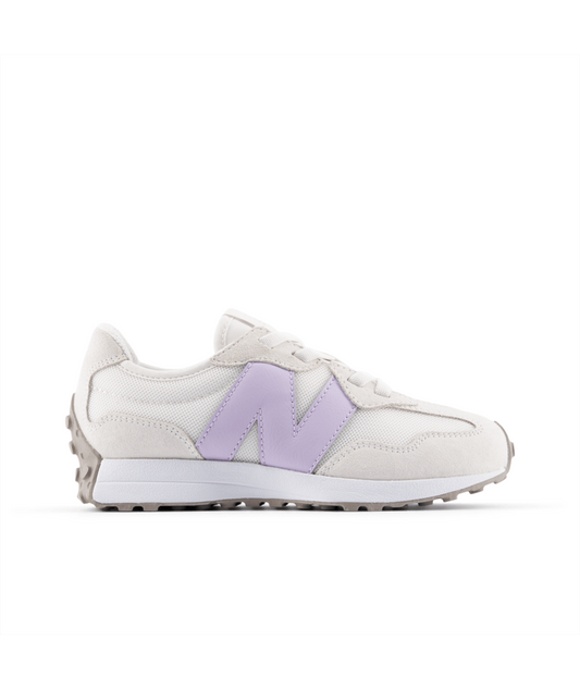 327 Bungee Lace (Little Kids) | white lavender
