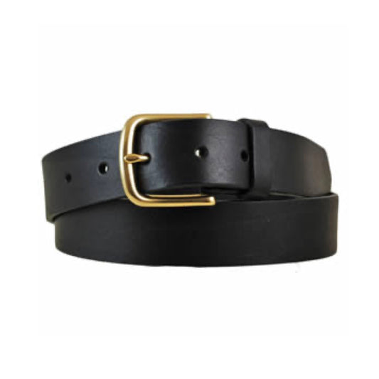 Leather Belt Brass Buckle