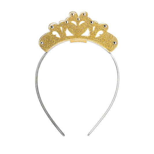 Lilies & Roses Crown Gold Headband