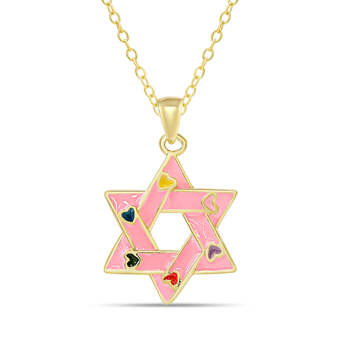 Star of David Pendant – Pink