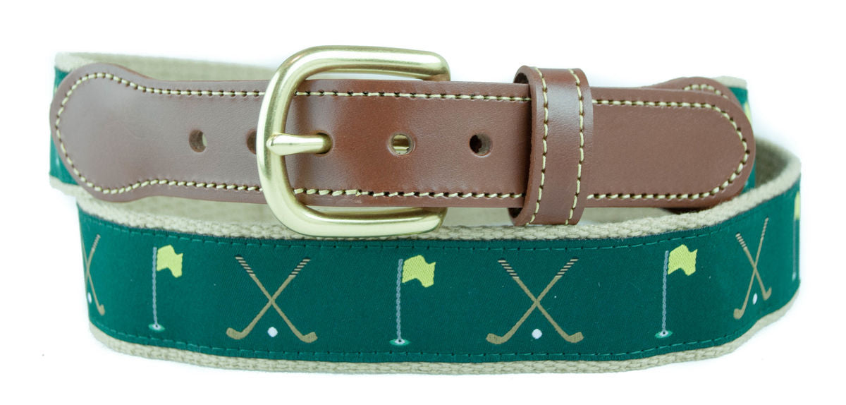 Motif Belt Green Golf | Green Golf on Khaki