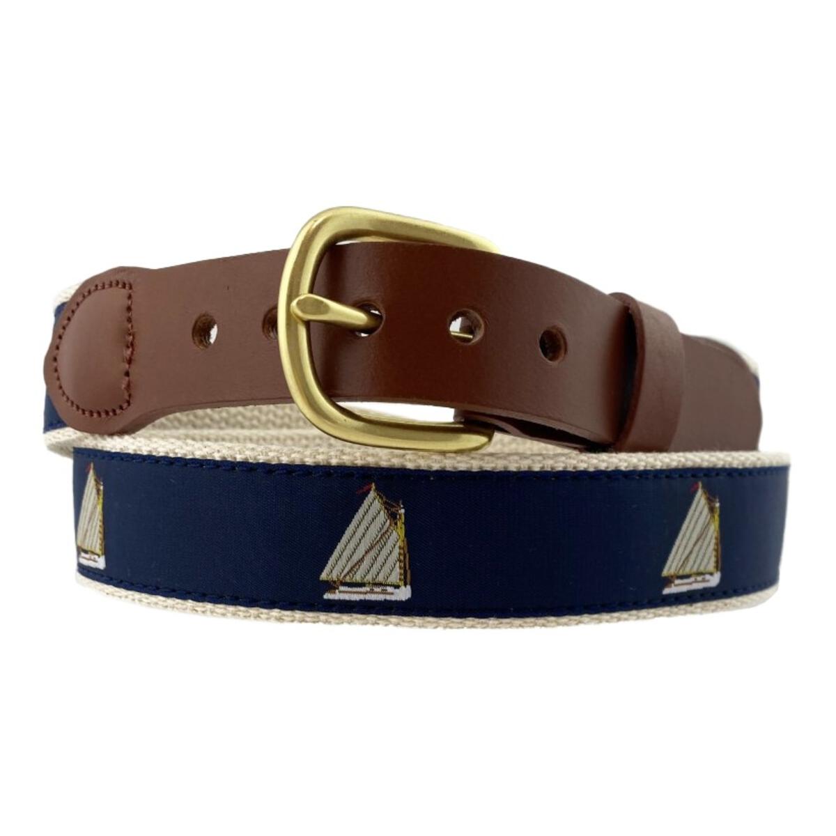 Motif Belt Cat Boats | 126-NAT-C/ CAT BOATS
