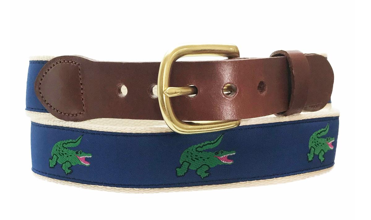 Motif Belt Happy Alligator | Happy Alligator on Natural
