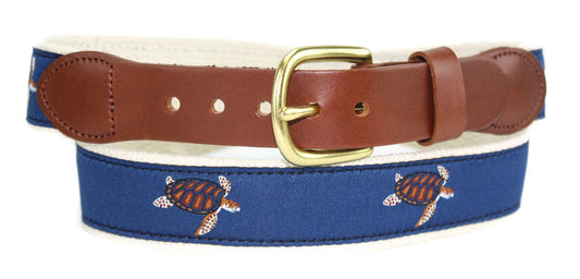 Motif Belt Sea Turtle | Sea Turtle on Natural