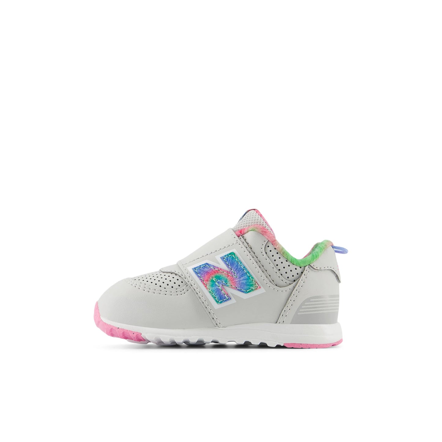 574 new-b Hook & Loop - Grey Matter/Signal Pink (2)