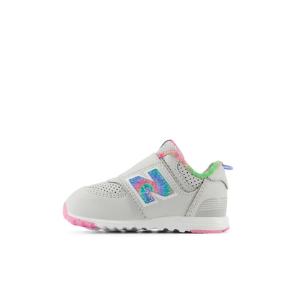 574 new-b Hook & Loop - Grey Matter/Signal Pink (2)