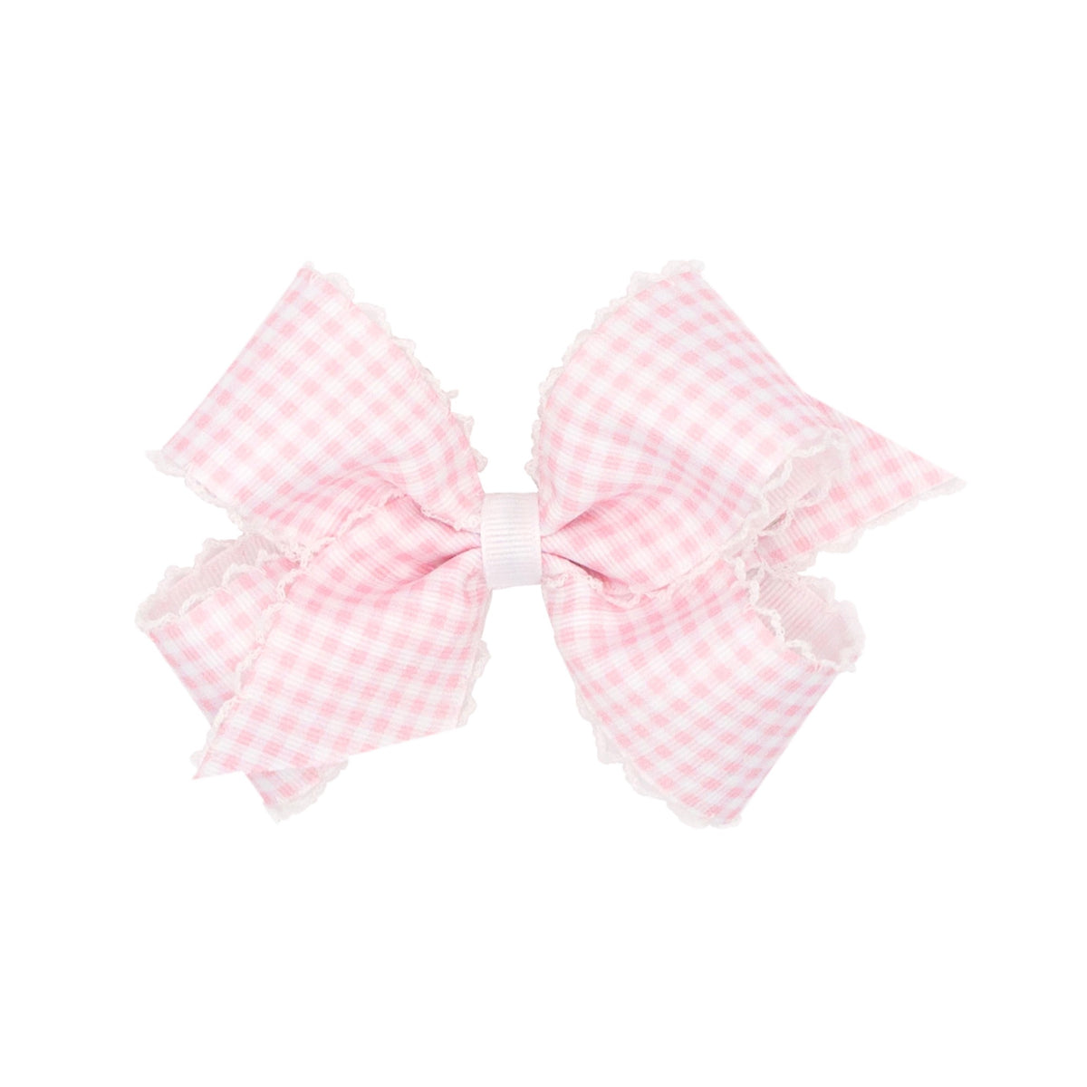 Medium Gingham Print Grosgrain Bow