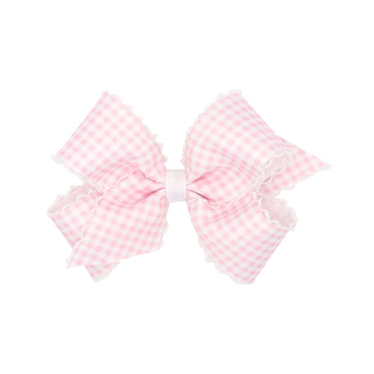 Medium Gingham Print Grosgrain Bow