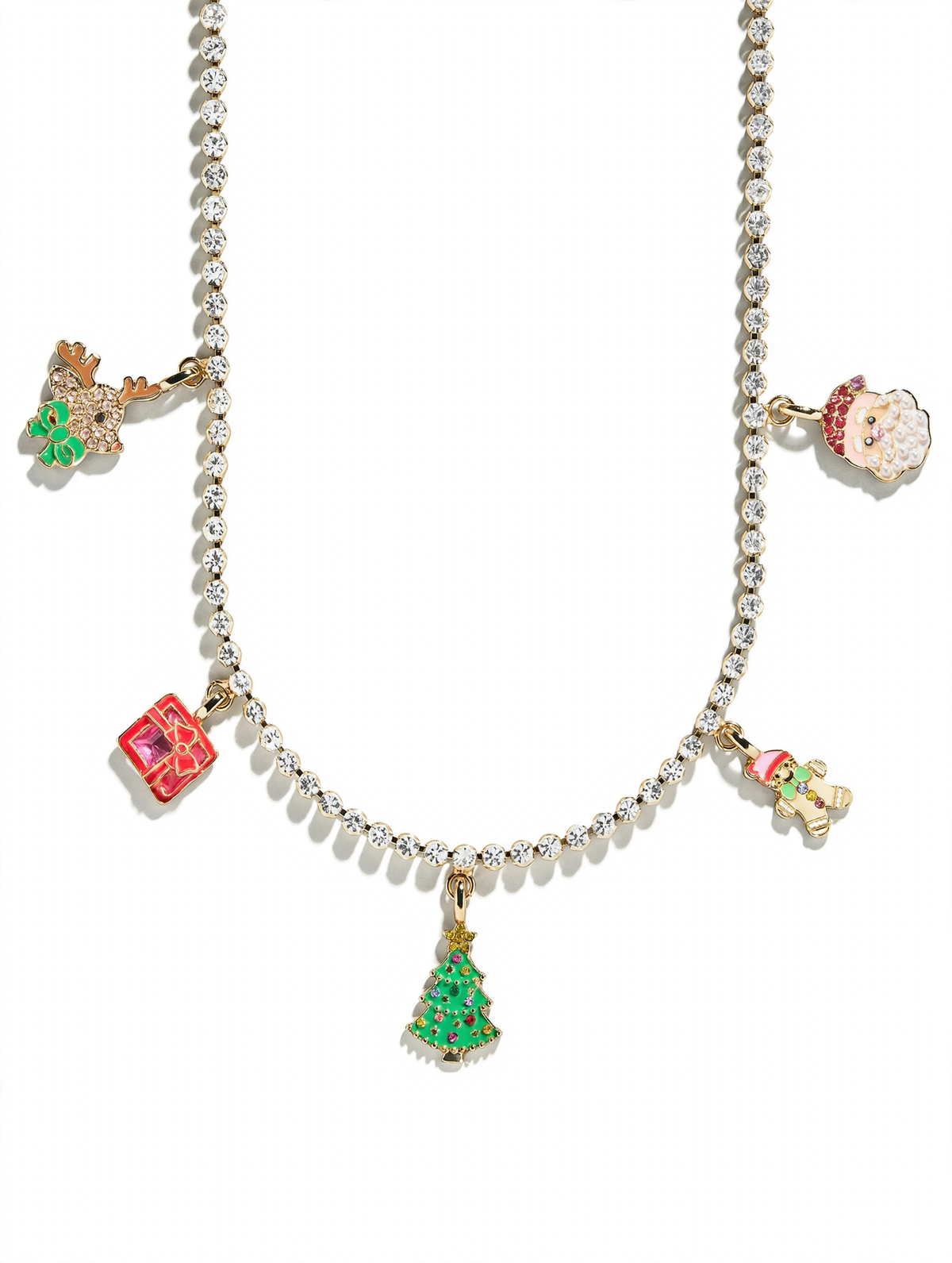 Merry Christmas Kids Charm Necklace
