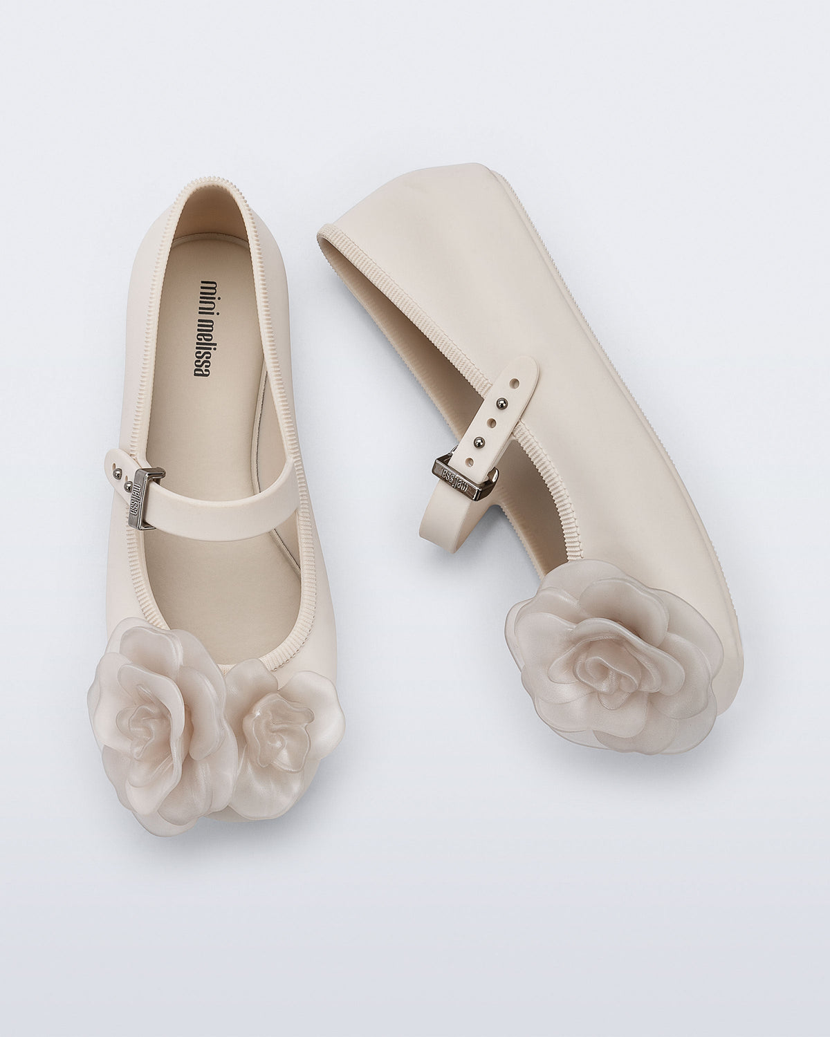 Mini Melissa Soft Ballerina Petals in Beige