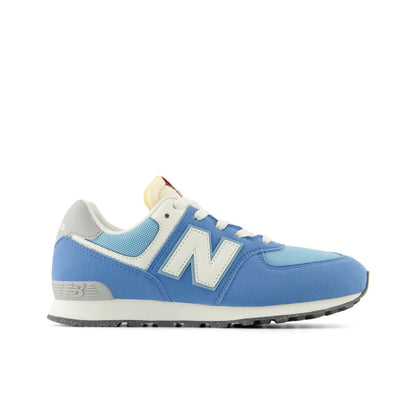 New Balance 574 Core Lace Big Kids, Blue/White, GC574RCA, lateral view