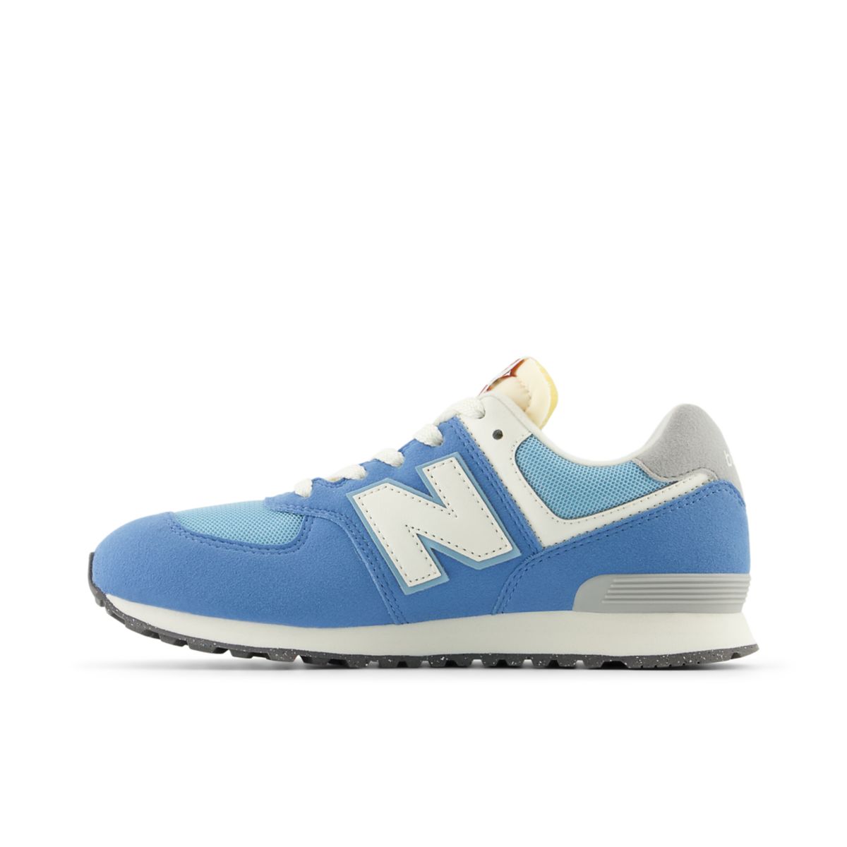 New Balance 574 Core Lace Big Kids, Blue/White, GC574RCA, medial view