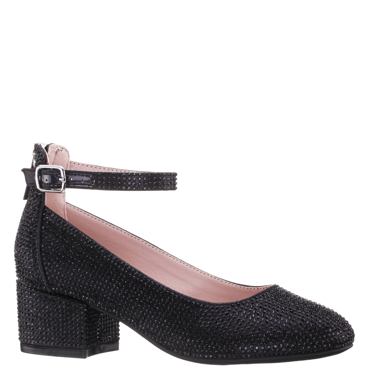 Nina Lennie2 in Black Shimmer, angled view