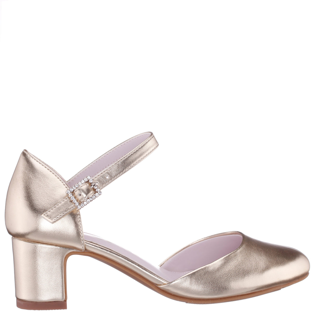 Nina Macey in Gold, side view