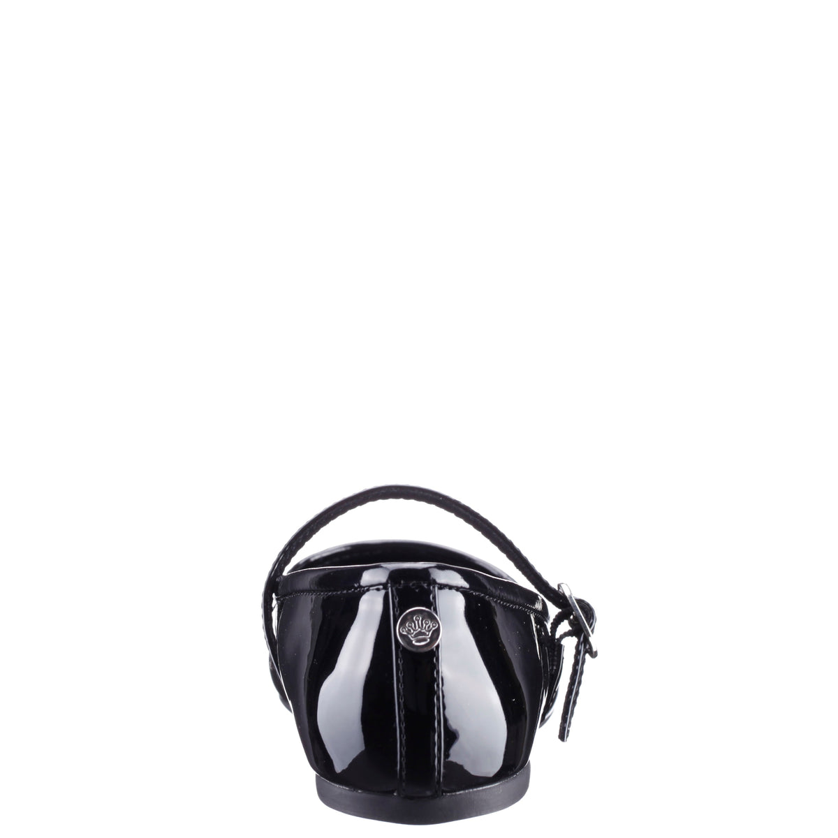 Nina Nicola in Black Patent, back view