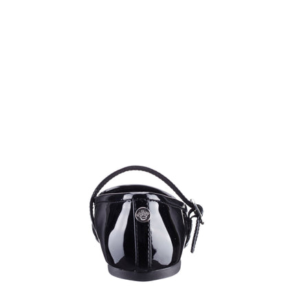 Nina Nicola in Black Patent, back view