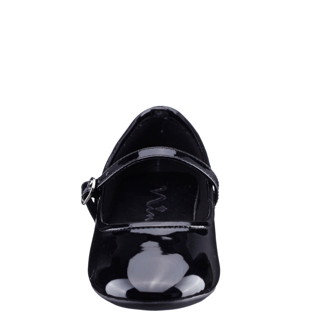 Nina Nicola in Black Patent, front view