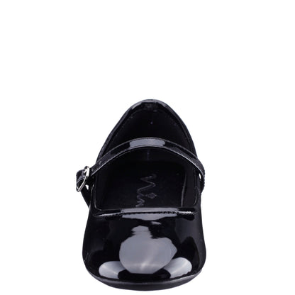 Nina Nicola in Black Patent, front view