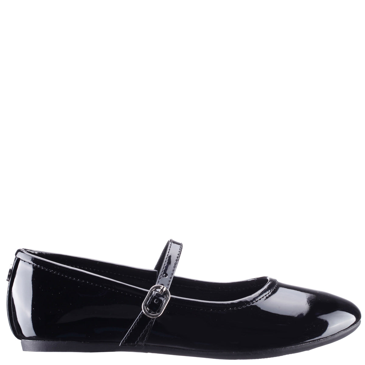 Nina Nicola in Black Patent, side view