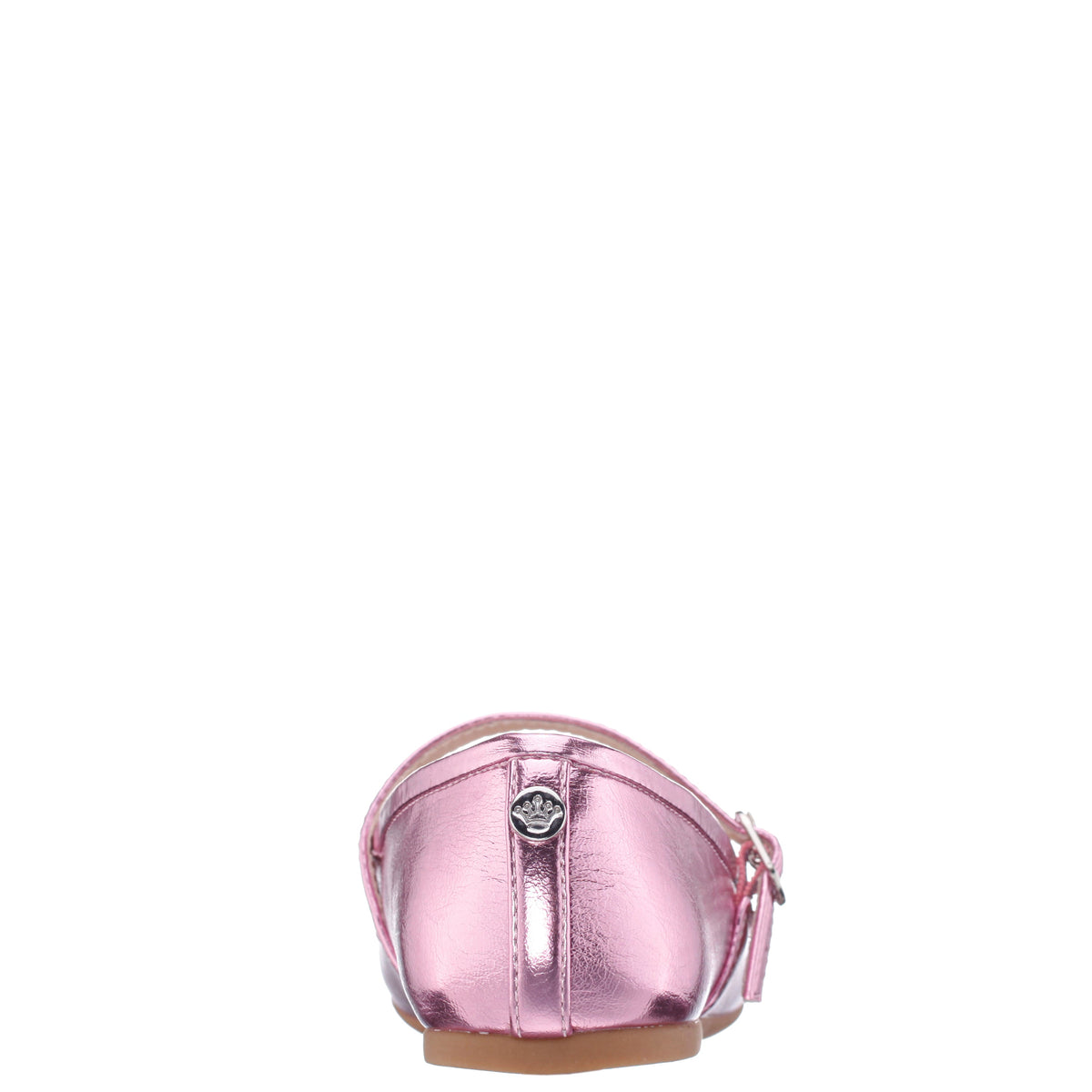 Nina Nicola in Light Pink Metallic, back view