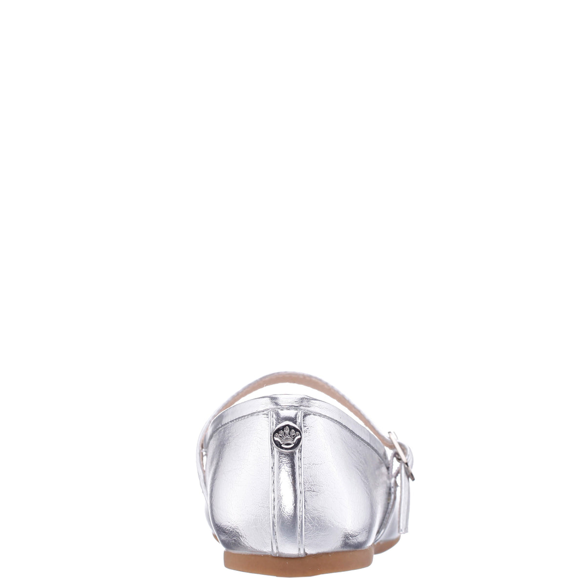 Nina Nicola in Silver Metallic, back view