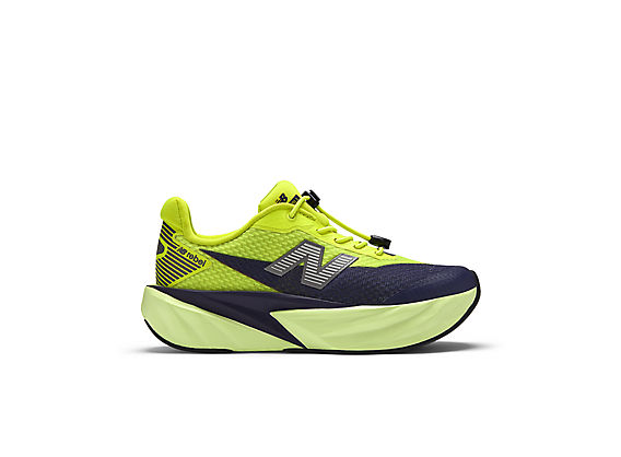 New Balance FuelCell Rebel Bungee Lace - Green Black, Alkaline Green with Boysenberry (PFCX7Z6)