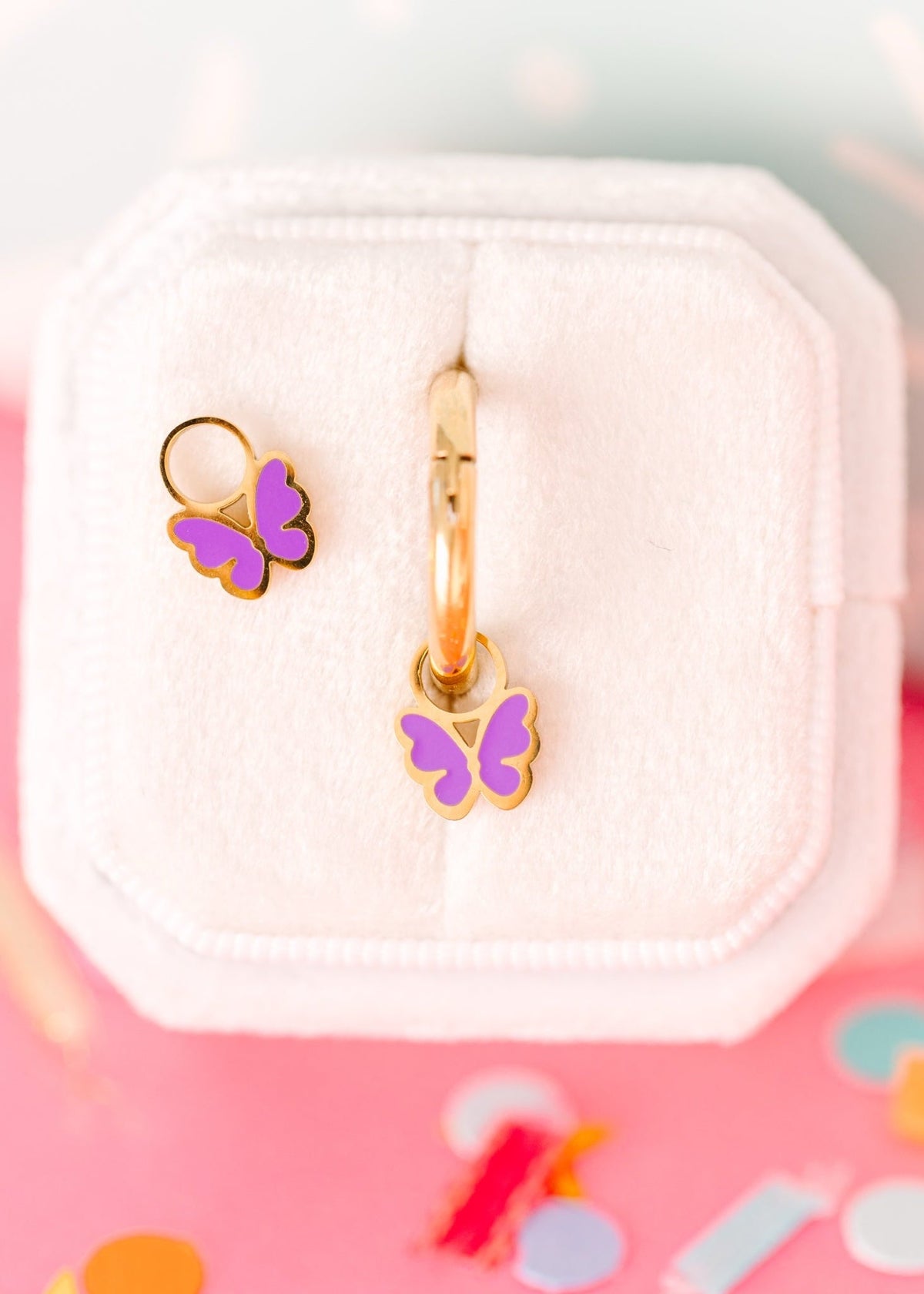 Butterfly Charm - Purple Butterfly