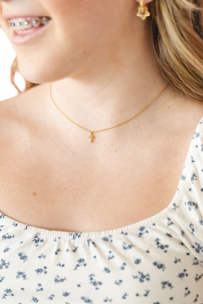 Pip Pop Cross Pendant Necklace