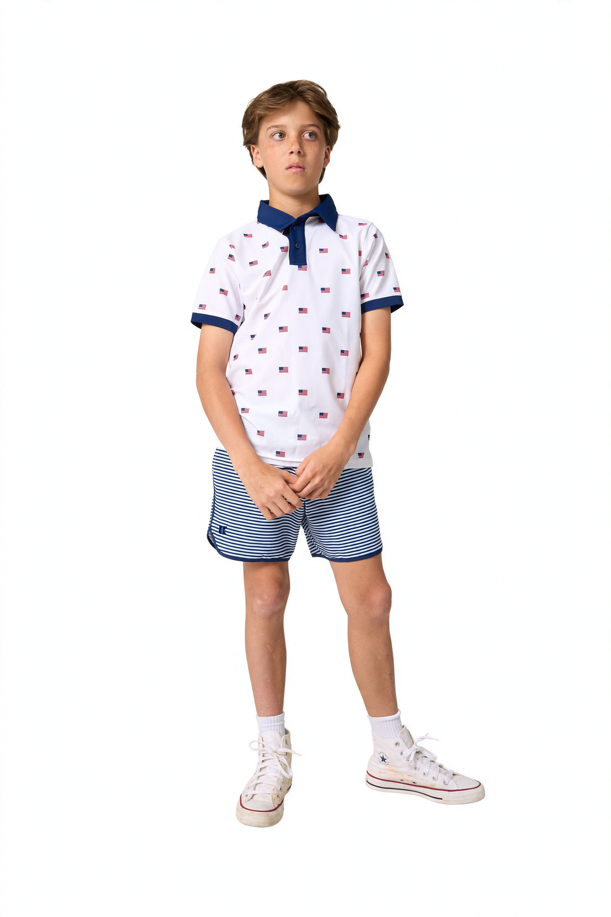 Polo Shirt Nautical - Old Glory Print (2)