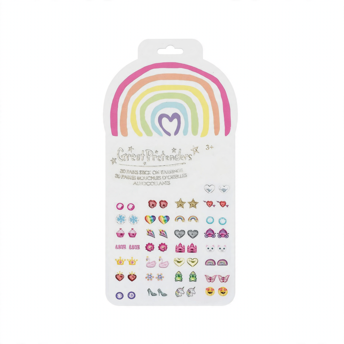 Rainbow Love Sticker Earrings