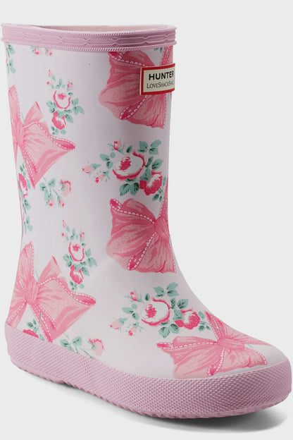 Hunter x LoveShackFancy Kids' First Classic Rain Boot - Light Pink-681