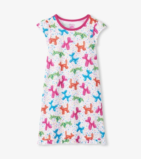 balloon pets ruffle hem nightdress