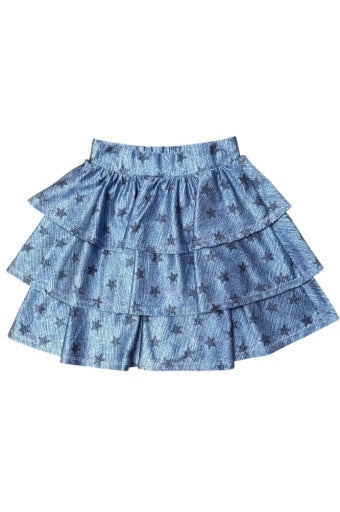 GIRLS HI-SHINE TIERED SKIRT