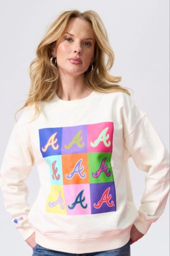 BRAVES CREW WITH NEON LOGOS