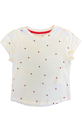 GIRLS BABY TEE IN LUCKY LADY BUGS