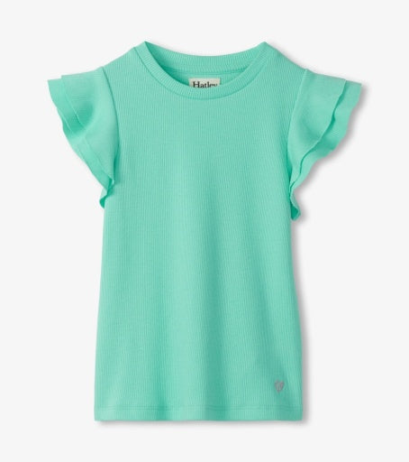 opal ruffle sleeve tank