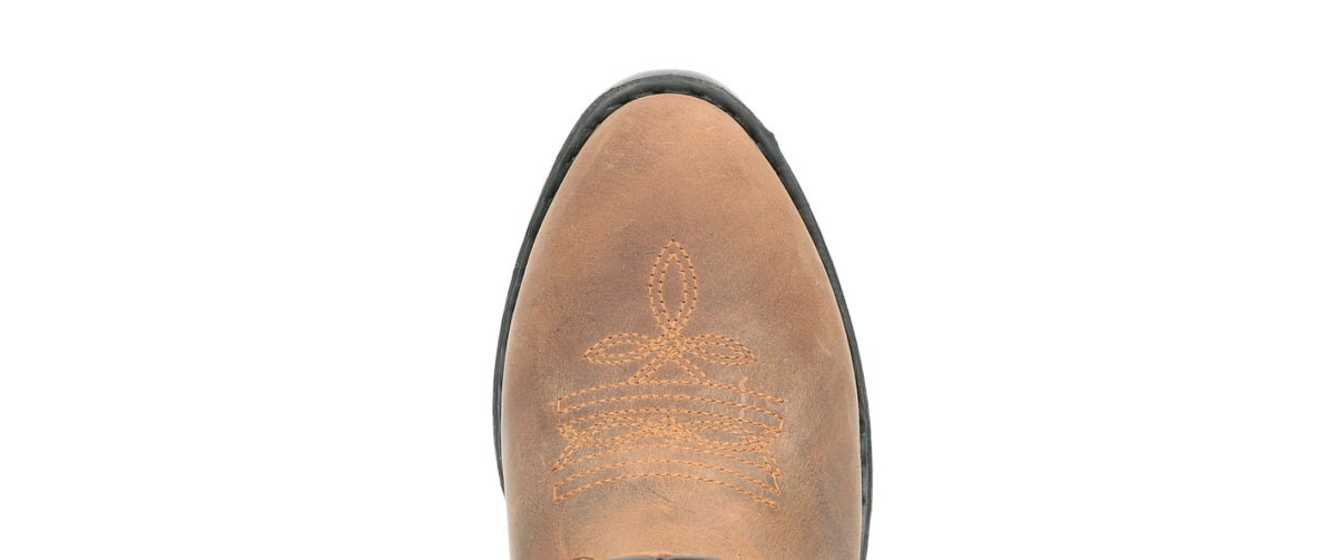 Smoky Mountain Denver Brown Oil Distress 3034 toe detail