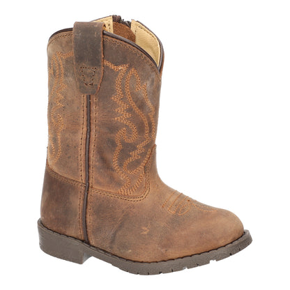 Smoky Mountain Hopalong Brown Oil Distress 3234T side three-quarter view