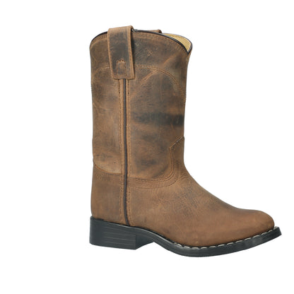 Smoky Mountain Roper Brown Oil Distress 3036 side three-quarter view