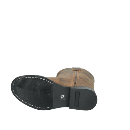 Smoky Mountain Roper Brown Oil Distress 3036 outsole view
