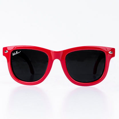 WeeFarers polarized sunglasses in Popsicle Red