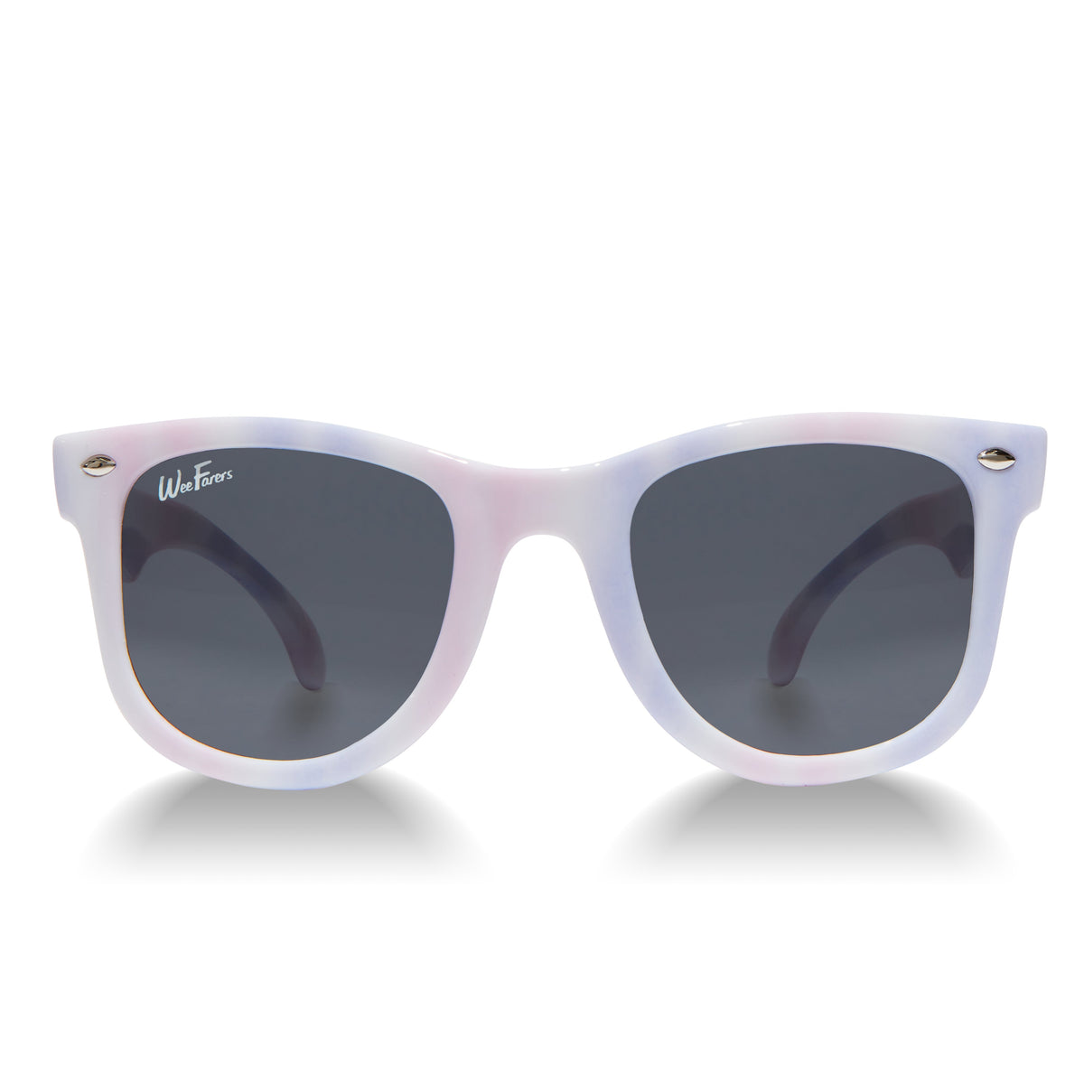 WeeFarers polarized sunglasses in Tie Dye Pink Purple
