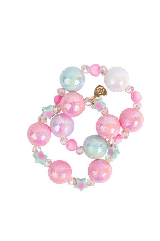 Stars and Hearts Bobble Bracelet by Great Pretenders