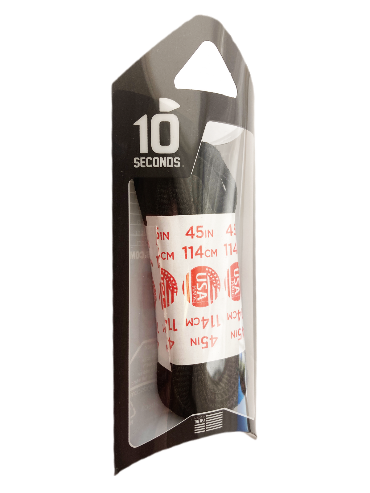 10 Seconds 45 inch Oval Shoe Laces - Black