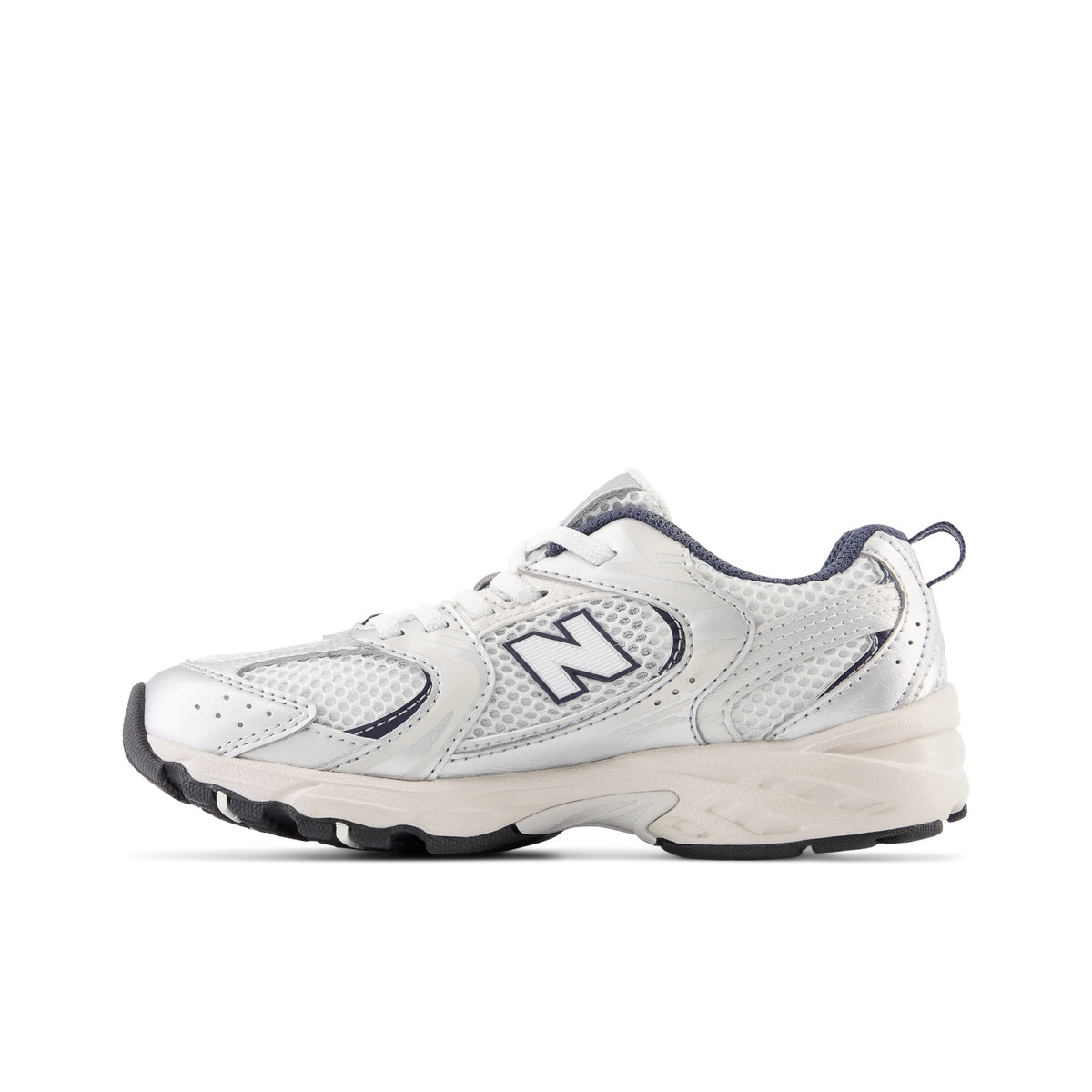 New Balance 530 Bungee Little Kids PZ530KA Summer Fog with Nimbus Cloud and NB Navy - medial view