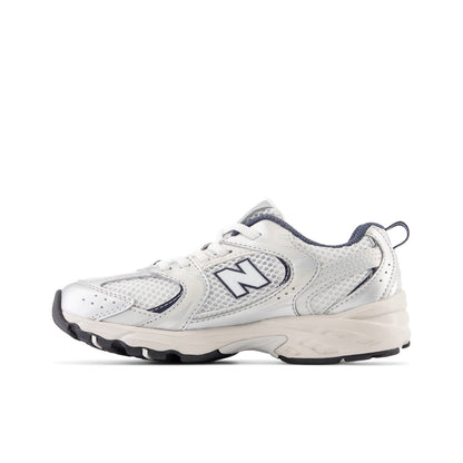 New Balance 530 Bungee Little Kids PZ530KA Summer Fog with Nimbus Cloud and NB Navy - medial view