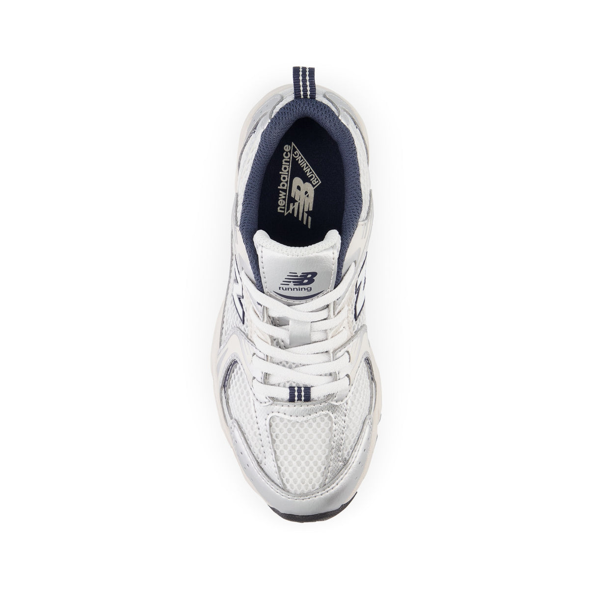 New Balance 530 Bungee Little Kids PZ530KA Summer Fog with Nimbus Cloud and NB Navy - top view