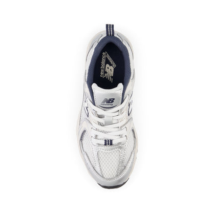 New Balance 530 Bungee Little Kids PZ530KA Summer Fog with Nimbus Cloud and NB Navy - top view