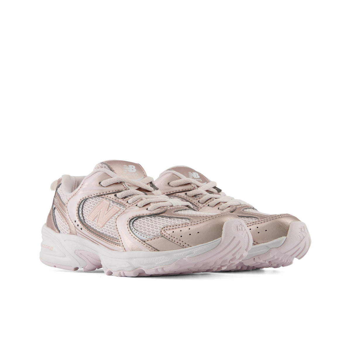 New Balance 530 Bungee Little Kids P5302ZV Shell Pink - front three-quarter view